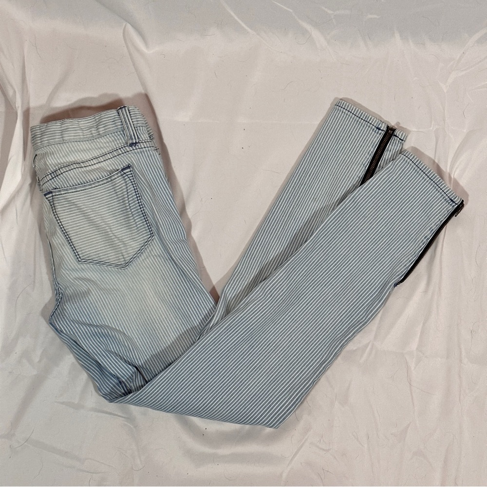 JCREW Pinstripe Toothpick Jeans size 25 - Picture 1 of 5